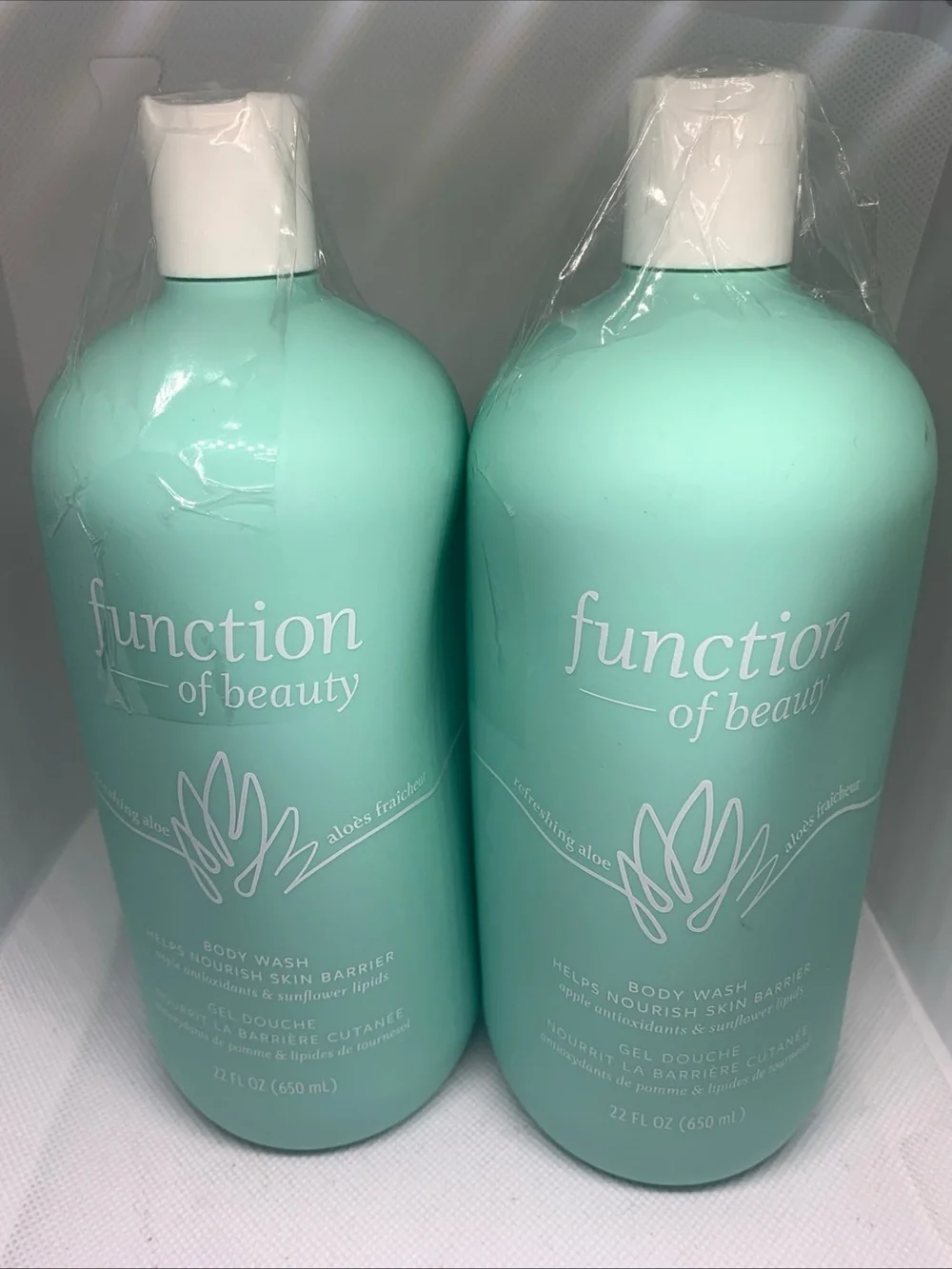 2 Function of Beauty Refreshing Aloe Body Wash 22 Fl Oz each new